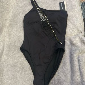 NWT Kenneth Cole Black Bathing Suit Size Small